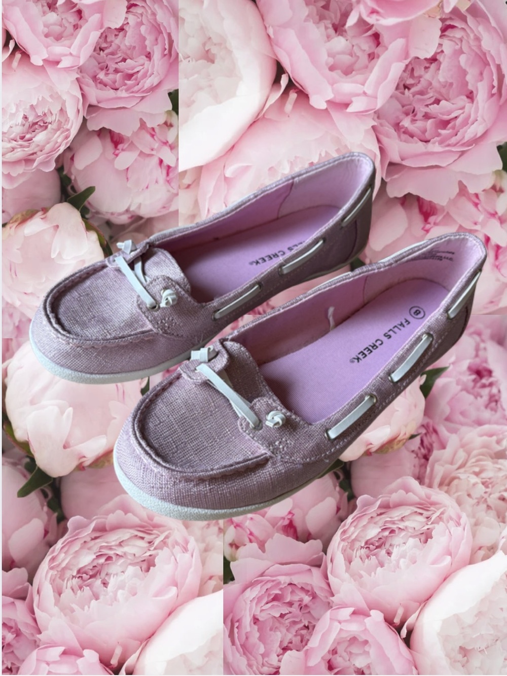 Falls Creek Metallic Pink Boat Shoe